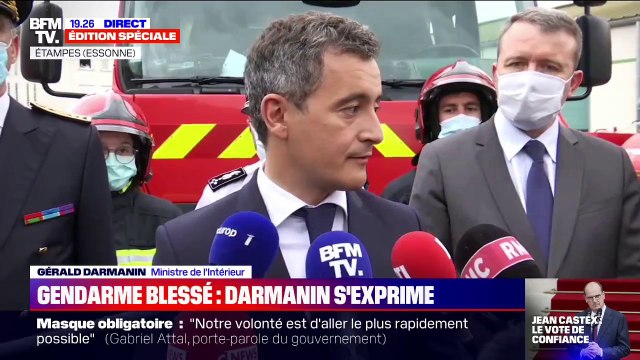 Gérald Darmanin: Ceux qui agressent les pompiers se mettent en dehors de la République