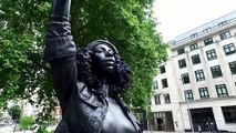 Statue of BLM protester appears on Colston plinth