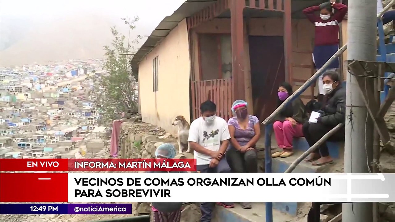 Edición Mediodía: Vecinos de Comas organizaron olla común para sobrevivir  (HOY)