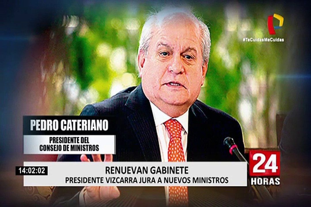 Presidente Vizcarra tomó juramento al nuevo Gabinete Ministerial de Pedro Cateriano