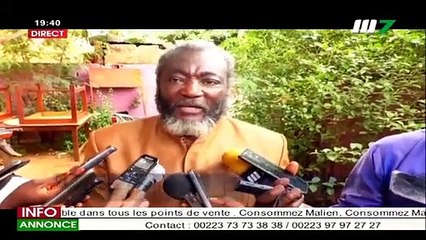 JT BAMBARA 19H30 DU 15 JUILLET 2020