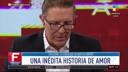 La conmovedora carta de amor que leyó y emocionó a Fantino