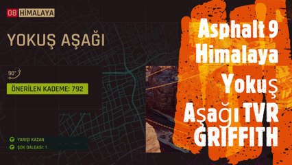 Asphalt 9 Himalaya Yokuş Aşağı TVR GRIFFITH