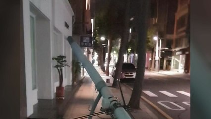 음주 차량 가로등 들이받아...20대 운전자 부상 / YTN