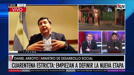 "Las familias están en menos diez en la Argentina", señaló Arroyo