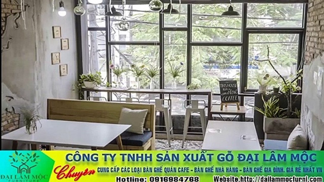 Mẫu bàn ghế gỗ cho quán cafe đẹp nhất năm 2020