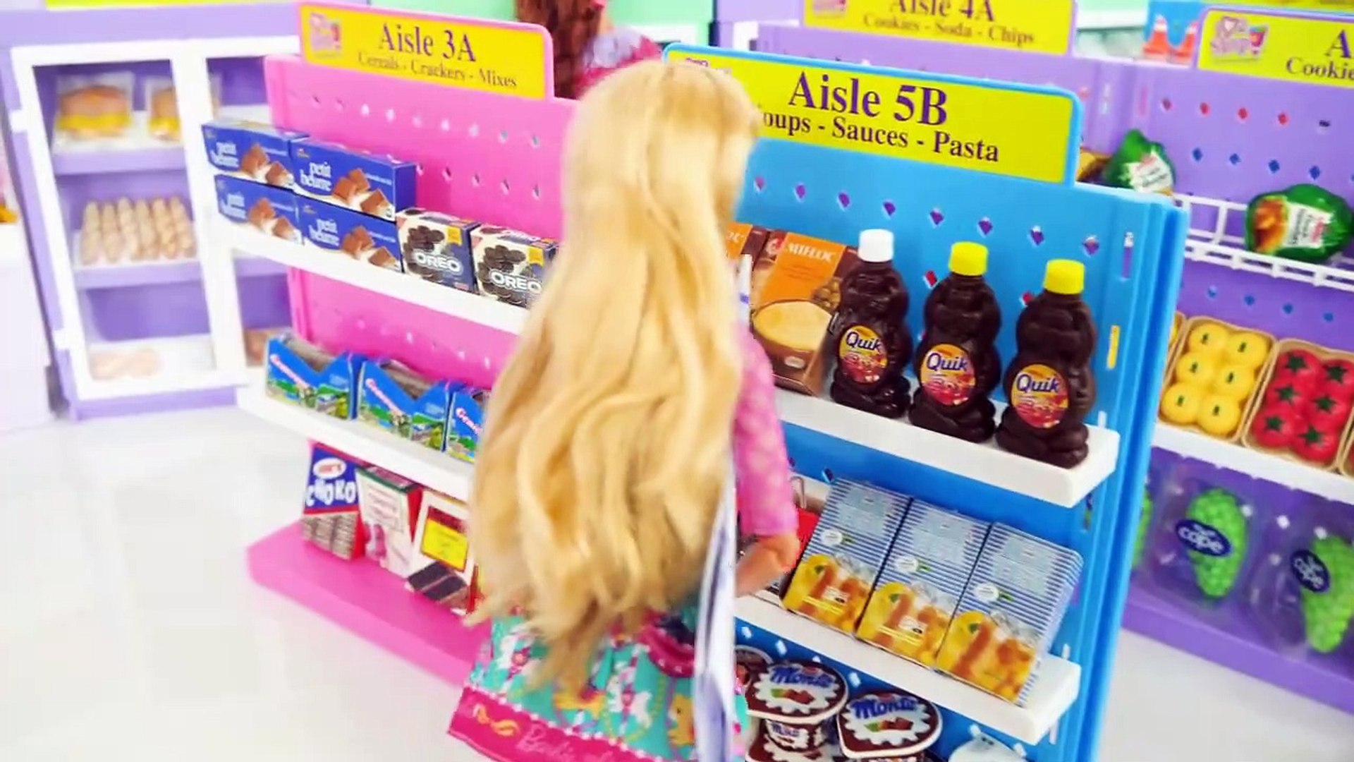 Barbie doll sales supermarket grocery shopping