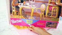 Foldable Pink House for Barbie Unboxing Assembly Rumah باربي البيت Casa boneca Maison Puppenhaus