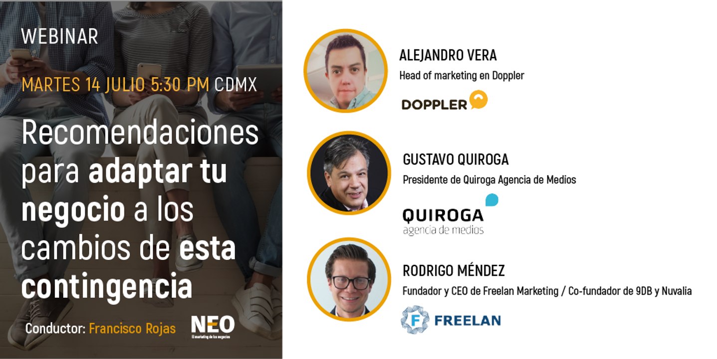 Webinar: Recomendaciones para adaptar tu negocio a los cambios de esta contingencia.