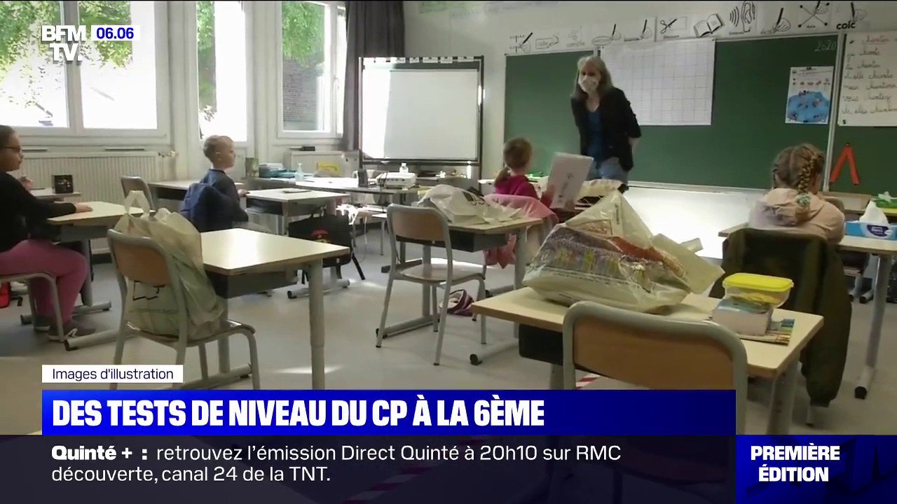 Le ministère de l'Éducation prévoit des tests de niveau dès la rentrée pour les élèves du CP à la 6ème