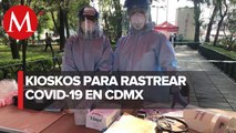 Instalan kiosco contra covid-19 en colonias Doctores y Guerrero