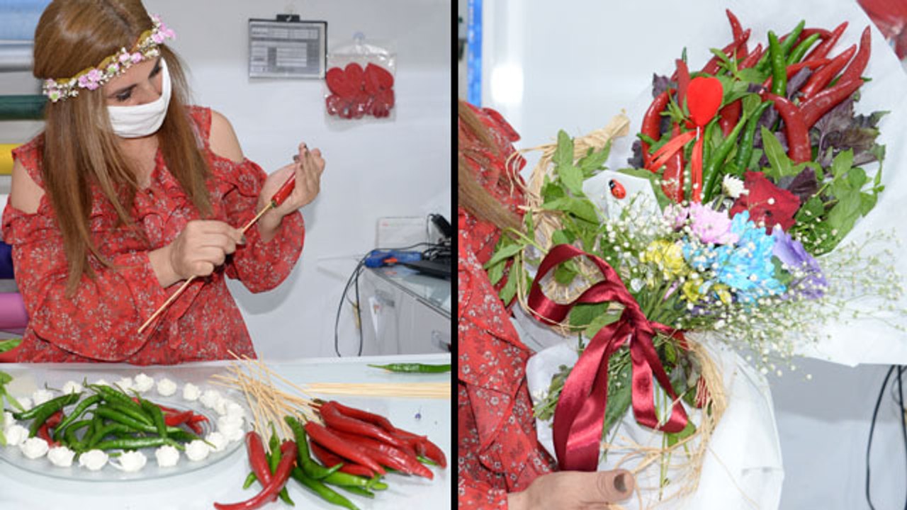 Çiçek yerine acı biber demeti sipariş ediyorlar