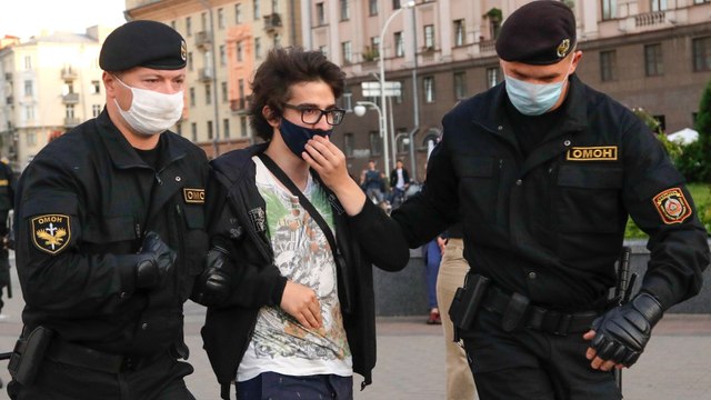 Belarus cracks down on protests over candidates' election exclusion