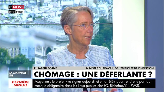 Elisabeth Borne, ministre du Travail, de l’Emploi et de l’Insertion : «La priorité absolue c’est l’emploi, et notre objectif c’est qu’aucun Français ne reste sur le bord de la route» #LaMatinale