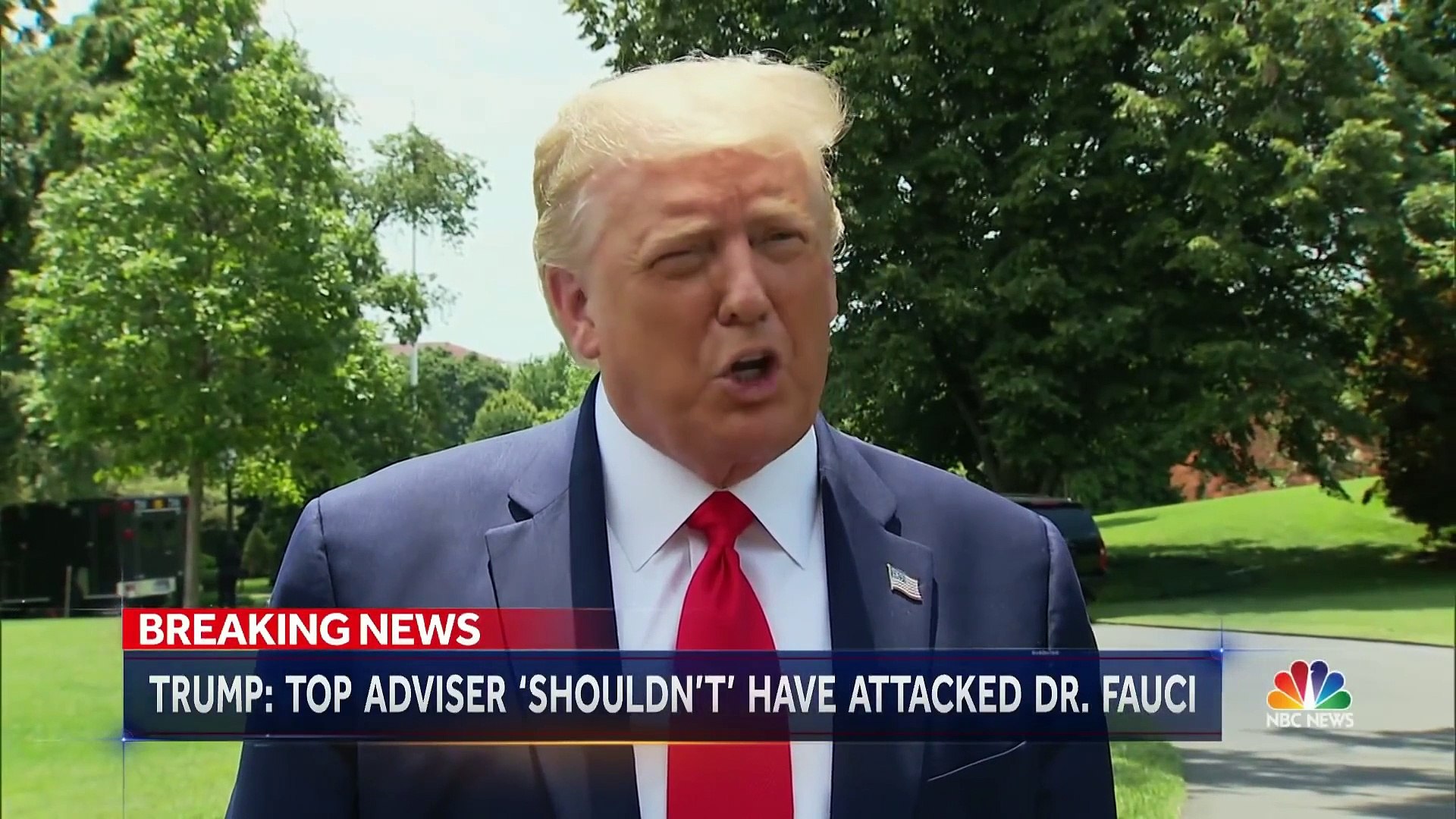 ⁣Trump: Adviser ‘Shouldn’t’ Have Written Take-Down Of Fauci | NBC Nightly News