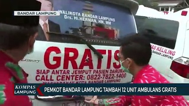 Pemkot Bandar Lampung Tambah 12 Unit Ambulans Gratis Untuk Warga