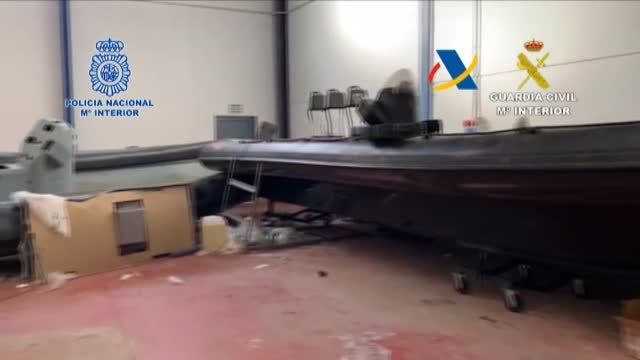 Desarticulada una organización criminal que fabricaba sus narcolanchas para introducir hachís en la Península