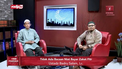 Ustadz Abu Yahya Badrusalam: Tidak Ada Bacaan Niat Zakat
