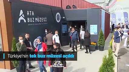 Türkiye'nin tek buz müzesi açıldı