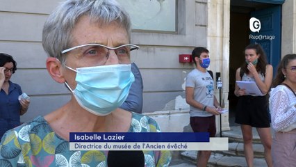 Reportage - Eric Alibert expose ses "Calligraphies alpines" au musée de l'Ancien évêché