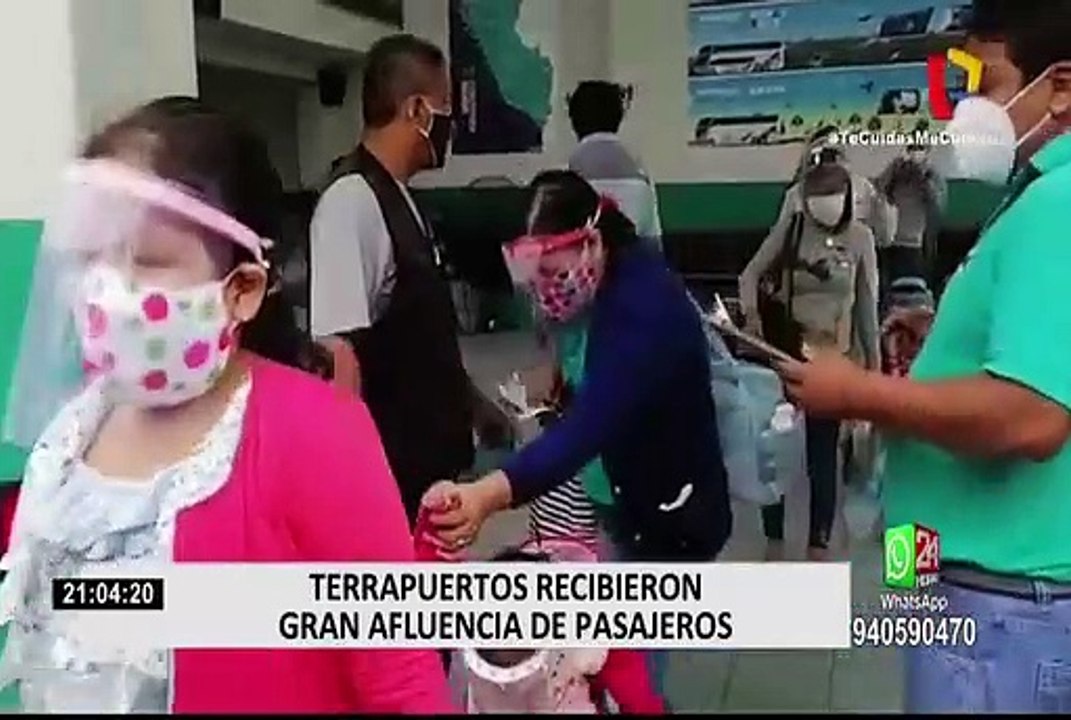 Trujillo: Terrapuertos recibieron gran afluencia de pasajeros