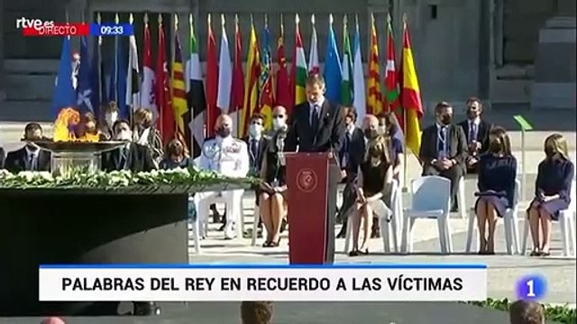 Discurso del rey Felipe VI en el homenaje de Estado a las víctimas del coronavirus