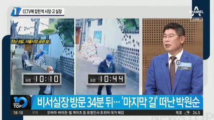 CCTV에 잡힌 박원순·고한석 전 비서실장