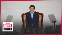 Nat'l Assembly speaker Park Byeong-seug calls for a parliament that prioritizes public livelihoods