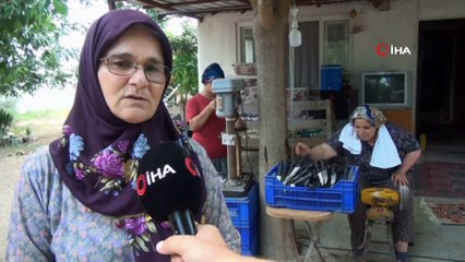 Antalya'nın kadın bıçakçıların Kurban Bayramı mesaisi