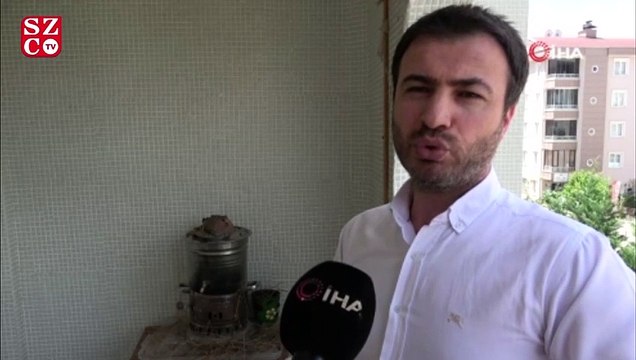 Öyle bir yere yuva yaptı ki, görenler şaşkınlıklarını gizleyemiyor