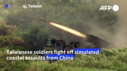 Taiwan thwarts China 'invasion' in live-fire drill