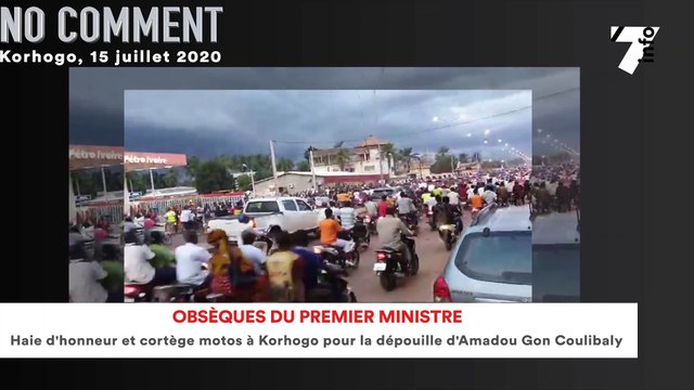Obsèques du Premier ministre, haie d'honneur et cortège motos à Korhogo pour la dépouille d'Amadou Gon Coulibaly