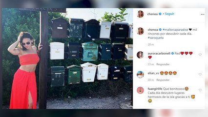 Chenoa disfruta del paraíso de Mallorca