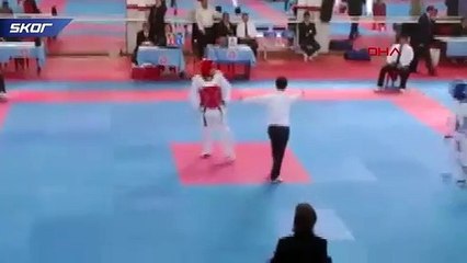 Şehit Semih Güzelay'ın müsabaka görüntüsü