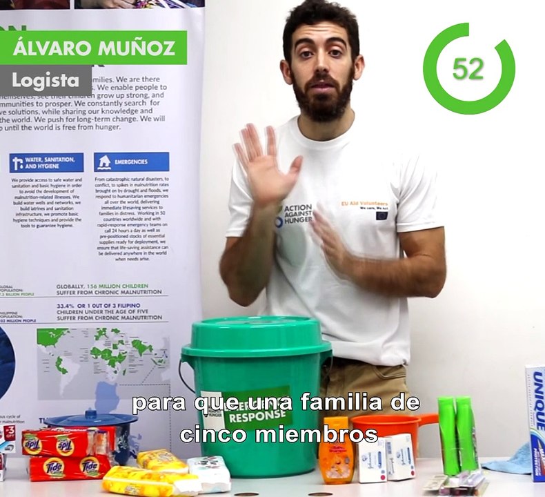 60 Segundos Challenge - El contenido de un kit de higiene de Acción contra el Hambre