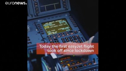 Η πρώτη πτήση της EasyJet μετά από δυόμισι μήνες