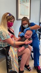 First Time Baby Wears Hearing Aids