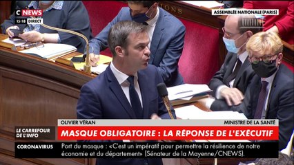 Olivier Véran : "J'encourage les Français à porter un masque dans les lieux clos sans attendre"