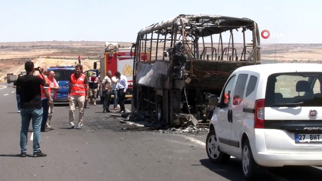 Kargo yüklü tır alev alev böyle yandı
