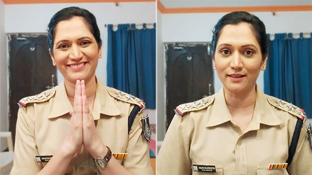 समिधा गुरूने पोलीस कर्मचाऱ्यांचे मानले आभार