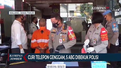 Curi HP Teman, 5 ABG di Malang Diringkus Polisi