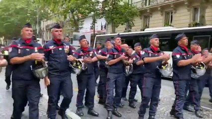 CEREMONIE 14 JUILLET - Pompiers et forces de l'ordre se rendent hommage mutuellement