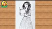 How to Draw girl study book step by step | How to draw a girl reading book - pencil sketch | shailja art | Educational Development Day Drawing