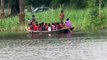 बाराबंकी में सरयू नदी में जलस्तर घटने के बाद बढ़ी समस्याएं