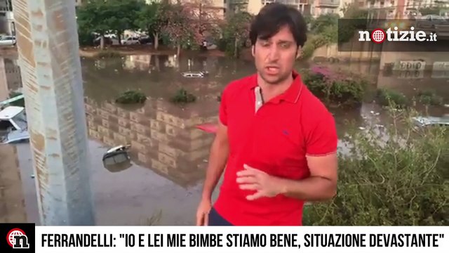 Bomba d'acqua a Palermo, Ferrandelli: Io e lei mie bimbe stiamo bene, situazione devastante