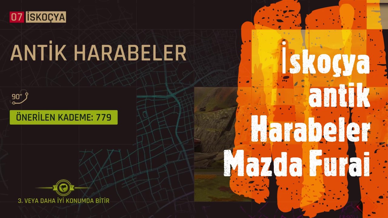 Asphalt 9 İskoçya antik Harabeler Mazda Furai