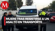 Muere hombre en transporte público en Tultitlán