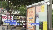 Masque obligatoire: premières impressions à Saint-Ouen qui l'a imposé dès lundi dans les lieux publics clos
