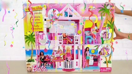 Barbie Malibu Beach House! Rumah pantai Barbie Casa de praia Casa de boneca