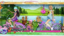 Barbie Sisters Camping Fun Bike Set - Barbie Boneka Barbie Sepeda boneca de Bicicleta